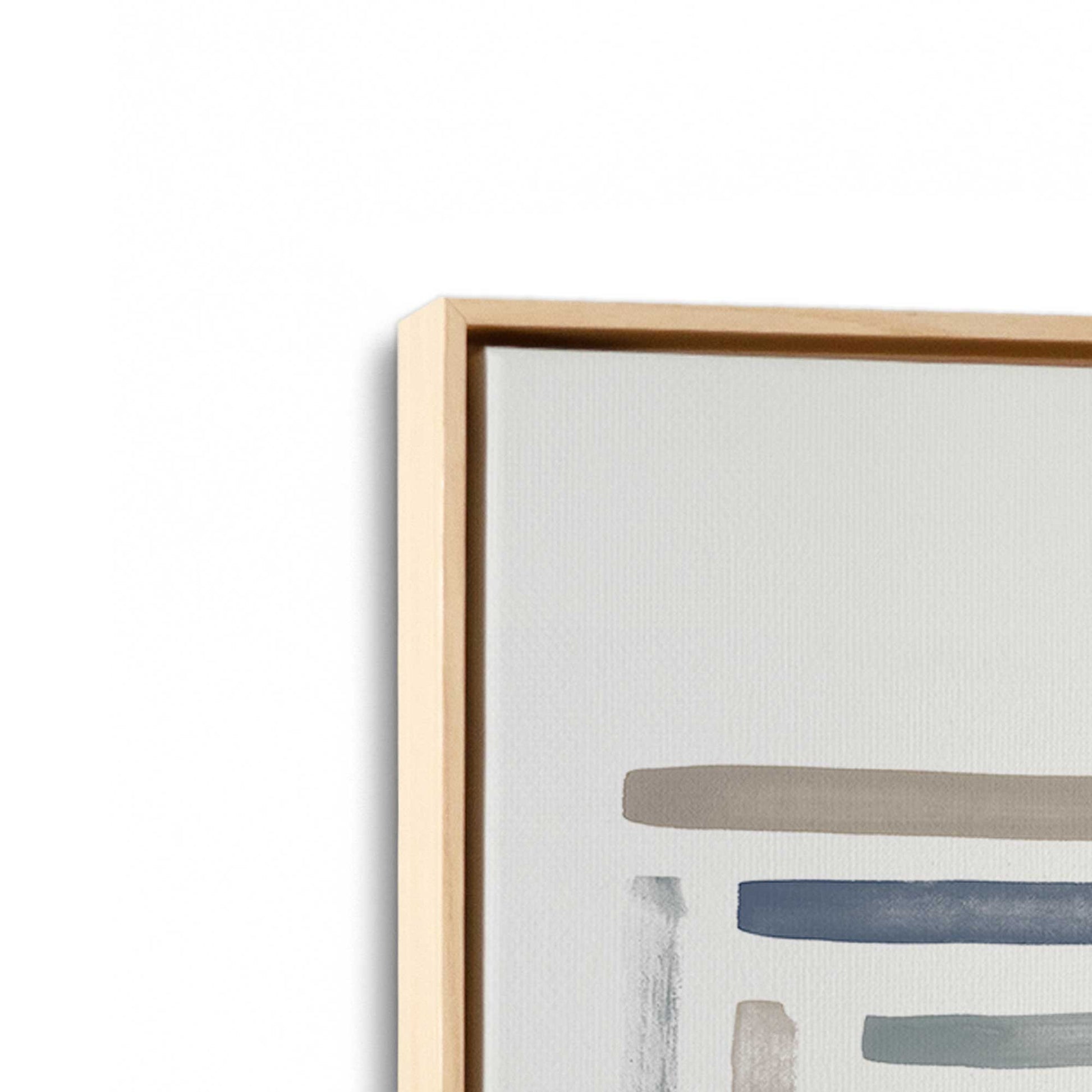 [Color:American Maple], Picture of art in a American Maple frame at an angle