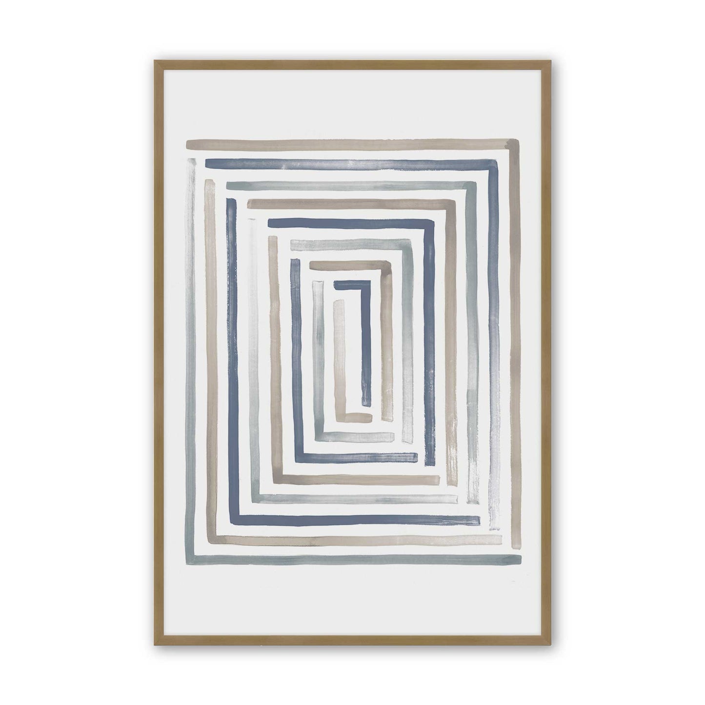 [Color:Brushed Gold], Picture of art in a Brushed Gold frame