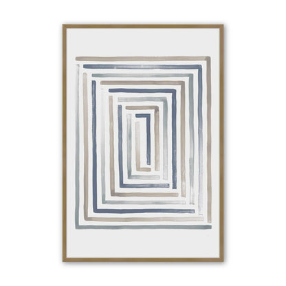 [Color:Brushed Gold], Picture of art in a Brushed Gold frame