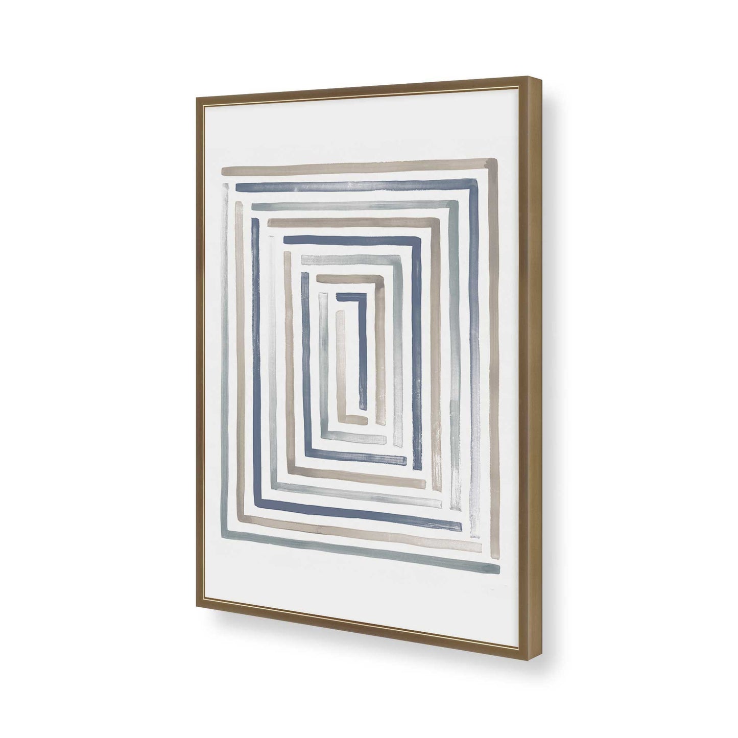 [Color:Brushed Gold], Picture of art in a Brushed Gold frame of the corner