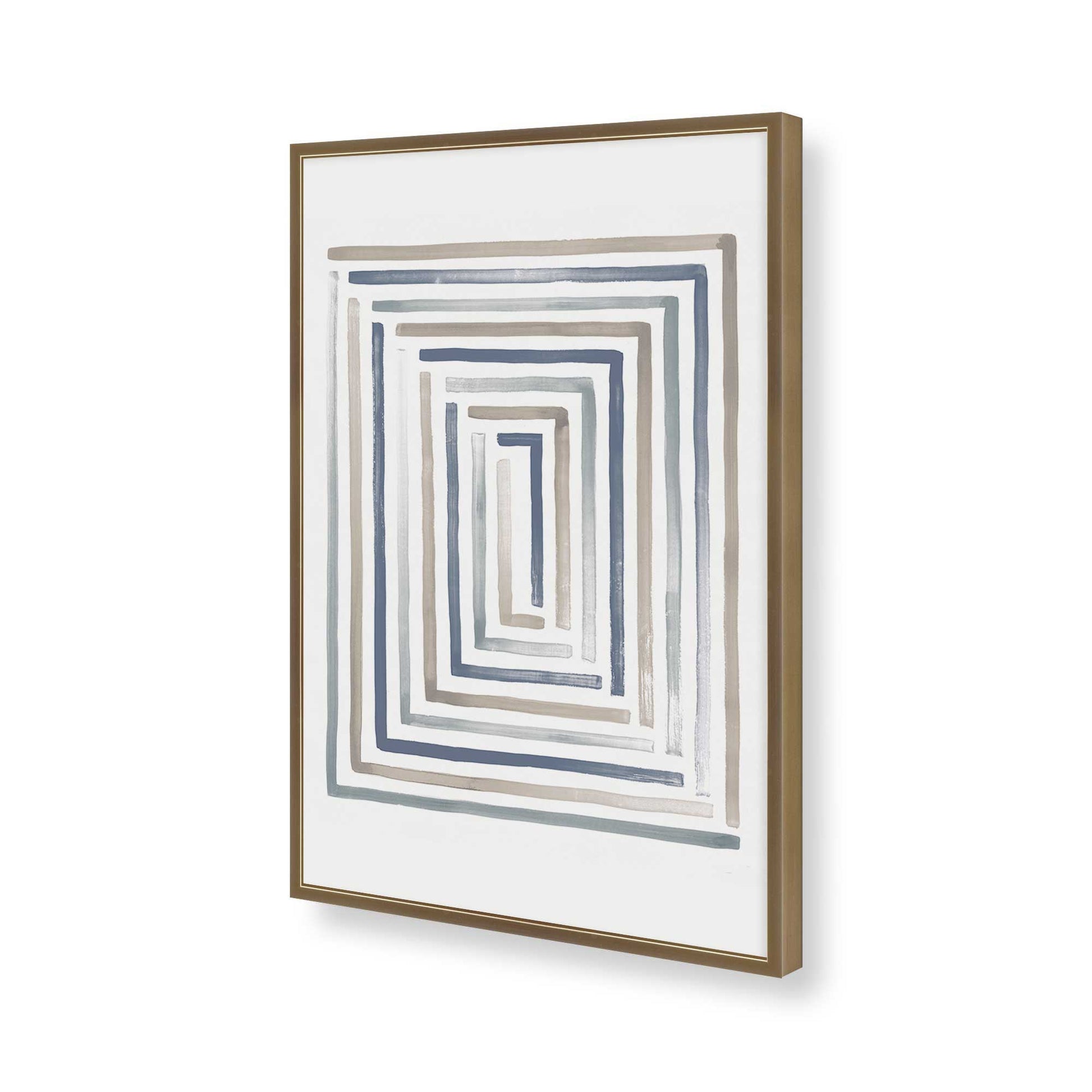 [Color:Brushed Gold], Picture of art in a Brushed Gold frame of the corner