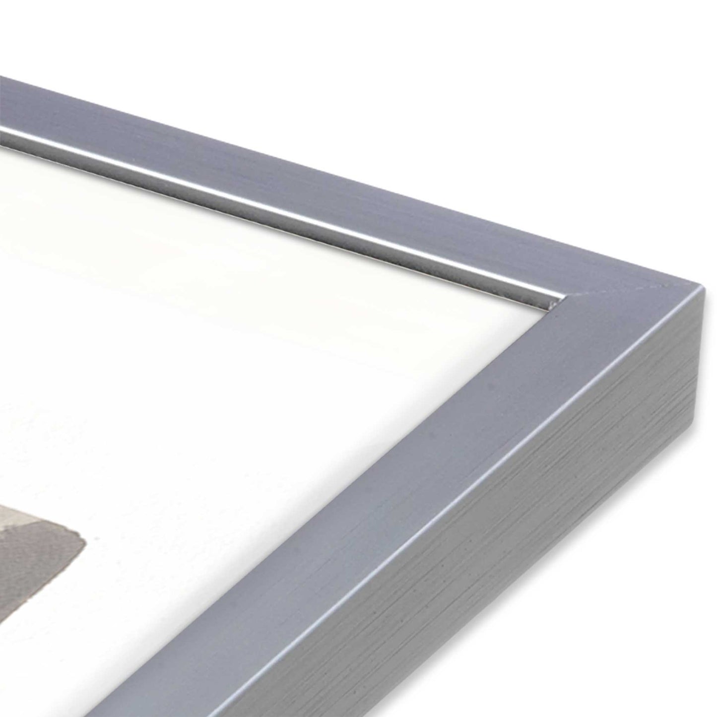 [Color:Polished Chrome], Picture of art in a Polished Chrome frame at an angle