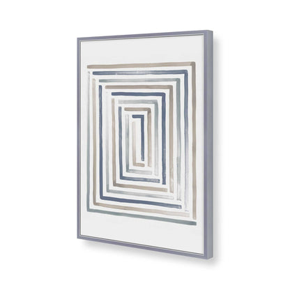 [Color:Polished Chrome], Picture of art in a Polished Chrome frame of the corner