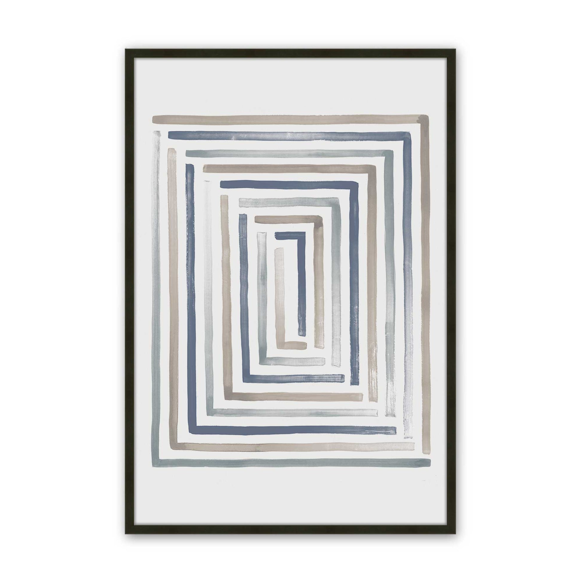 [Color:Satin Black], Picture of art in a Satin Black frame