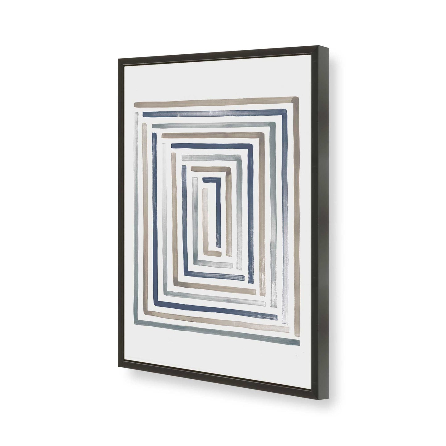 [Color:Satin Black], Picture of art in a Satin Black frame of the corner