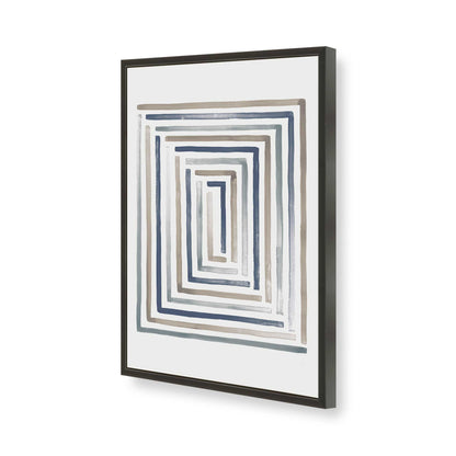 [Color:Satin Black], Picture of art in a Satin Black frame of the corner