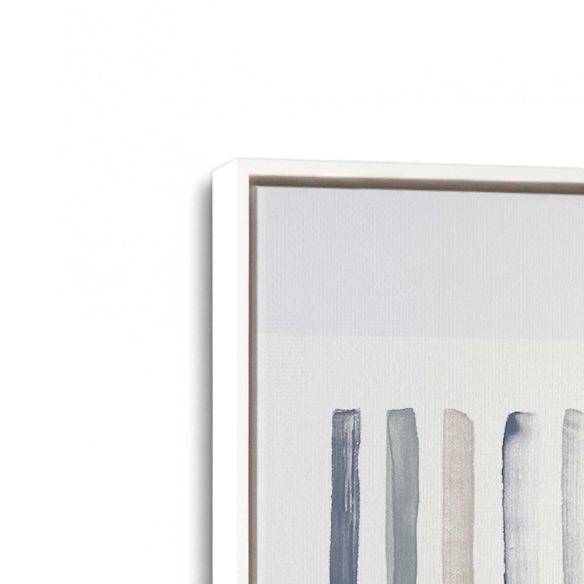 [Color:Opaque White], Picture of art in a White frame at an angle