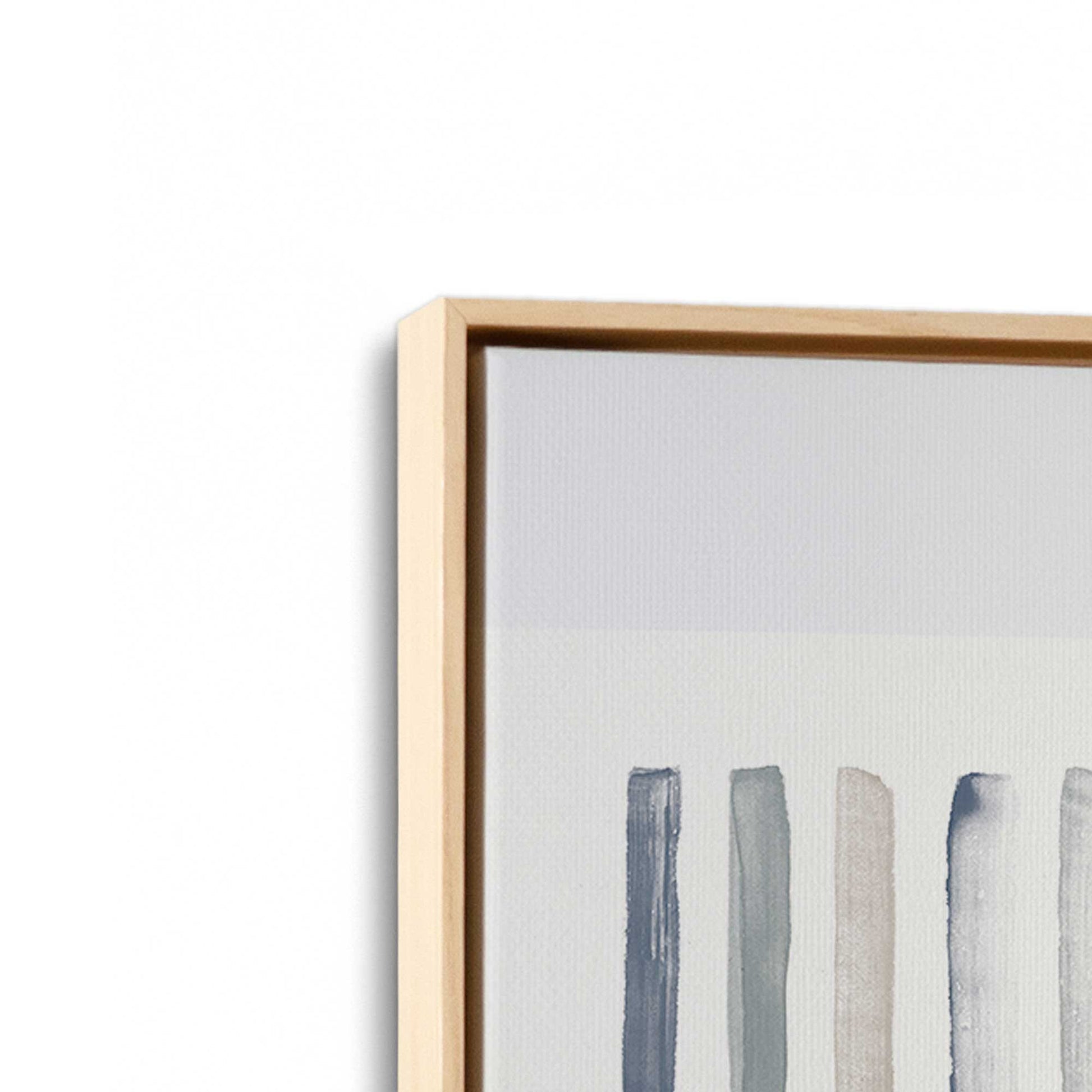 [Color:American Maple], Picture of art in a American Maple frame at an angle