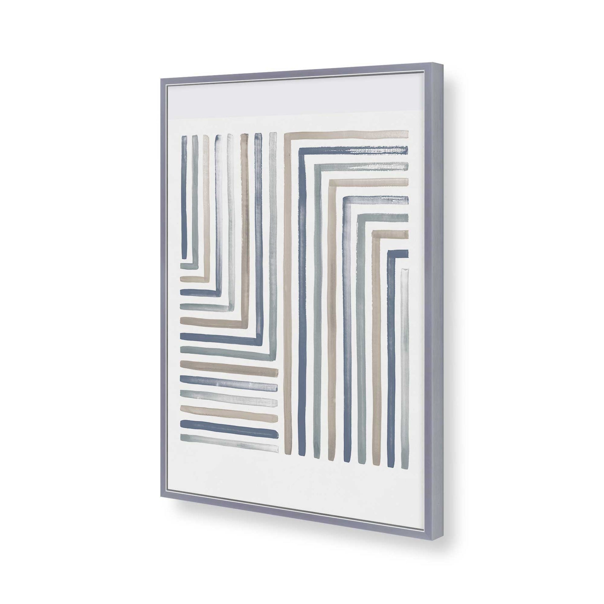 [Color:Polished Chrome], Picture of art in a Polished Chrome frame of the corner