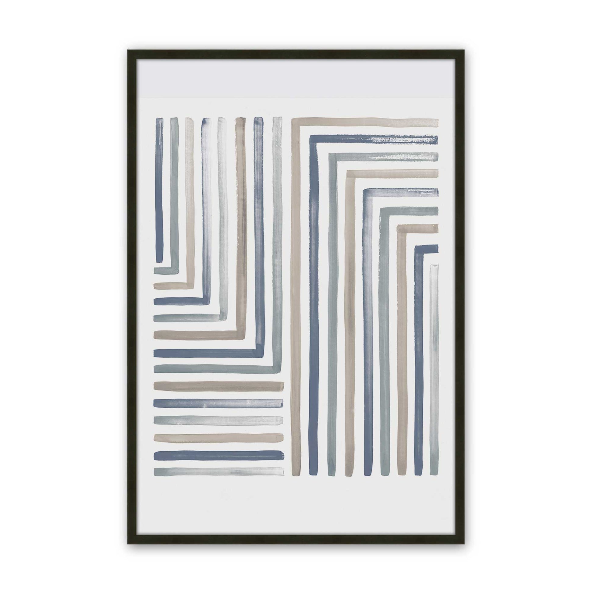 [Color:Satin Black], Picture of art in a Satin Black frame