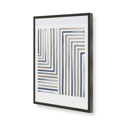 [Color:Satin Black], Picture of art in a Satin Black frame of the corner