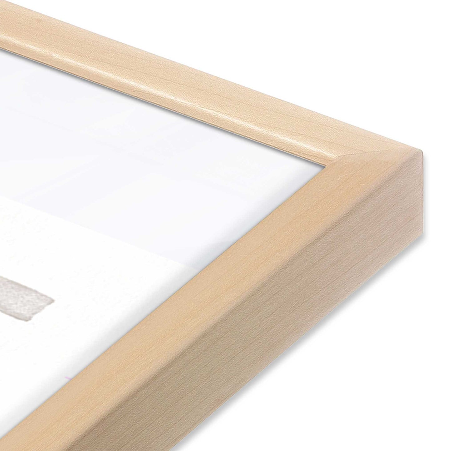 [Color:Raw Maple], Picture of art in a Raw Maple frame at an angle