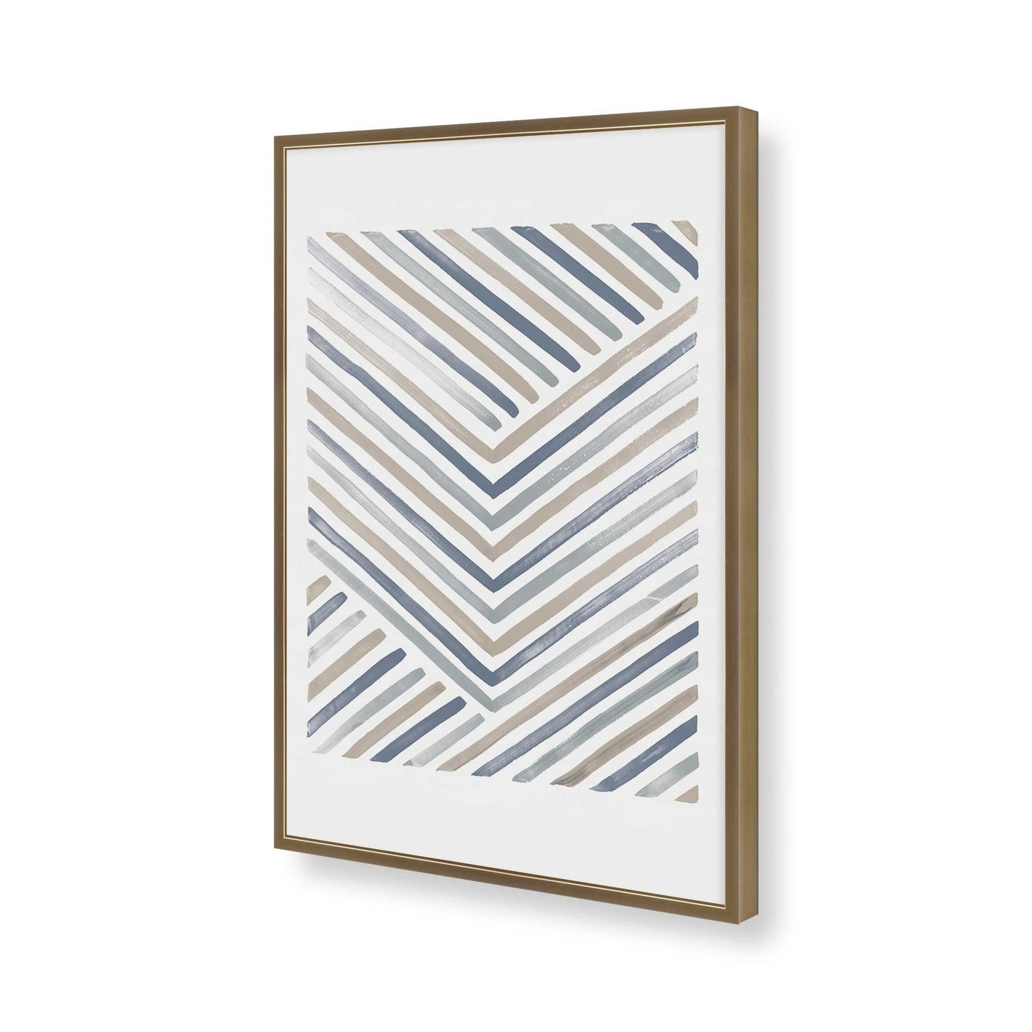 [Color:Brushed Gold], Picture of art in a Brushed Gold frame of the corner