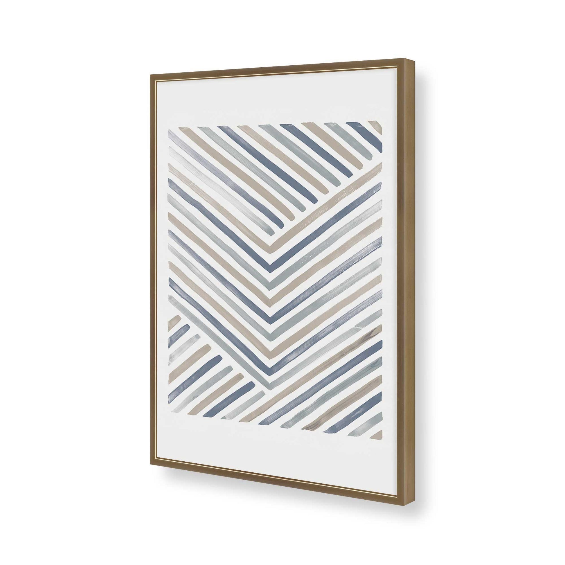 [Color:Brushed Gold], Picture of art in a Brushed Gold frame of the corner