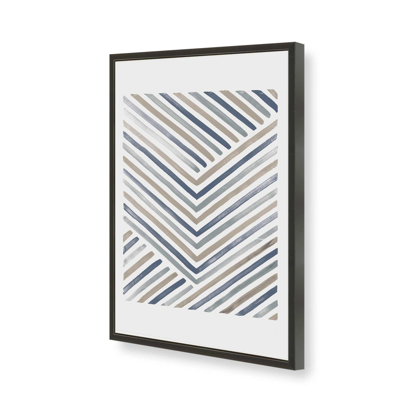 [Color:Satin Black], Picture of art in a Satin Black frame of the corner