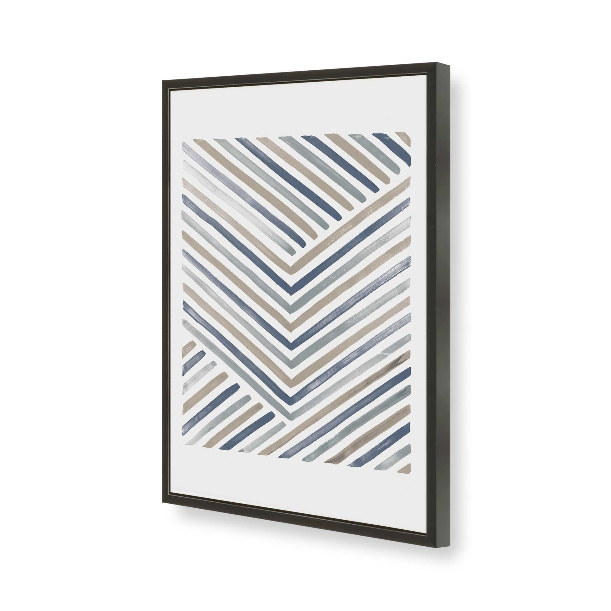 [Color:Satin Black], Picture of art in a Satin Black frame of the corner