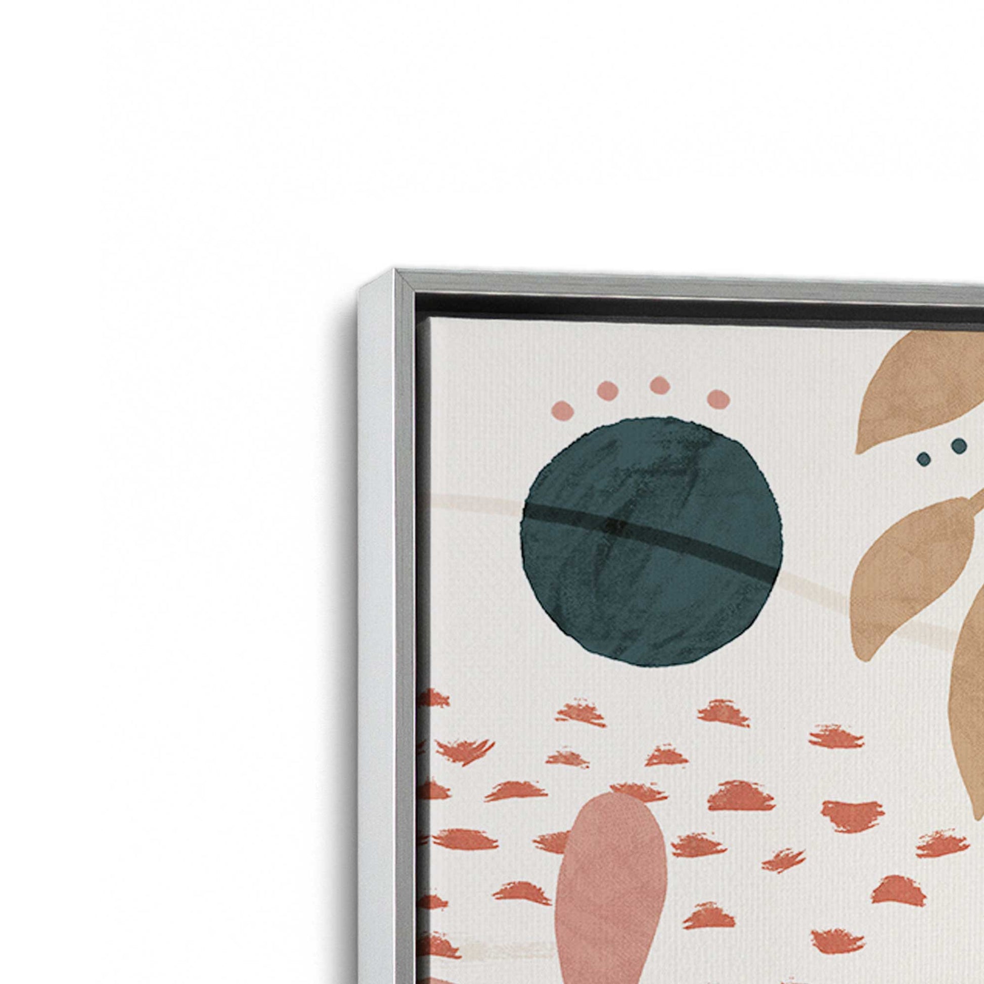 [Color:Polished Chrome], Picture of art in a Polished Chrome frame at an angle
