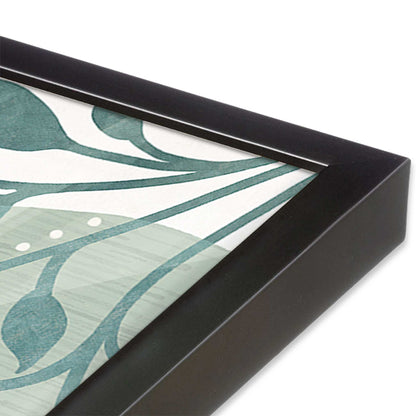 [Color:Weathered Zinc], Picture of art in a Weathered Zinc frame of the corner