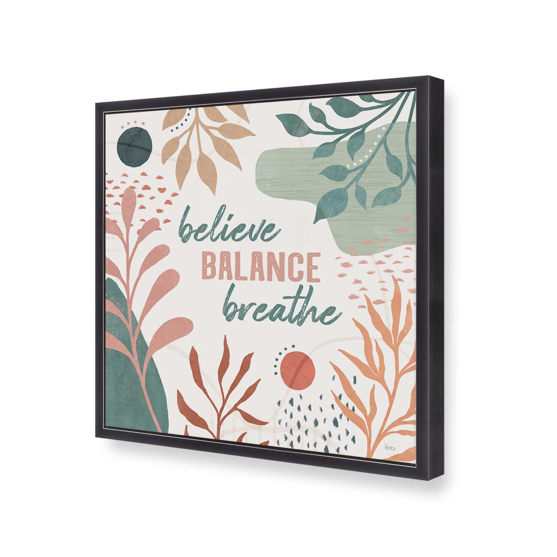 [Color:Weathered Zinc], Picture of art in a Weathered Zinc frame at an angle