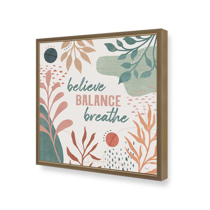 [Color:Brushed Gold], Picture of art in a Brushed Gold frame at an angle