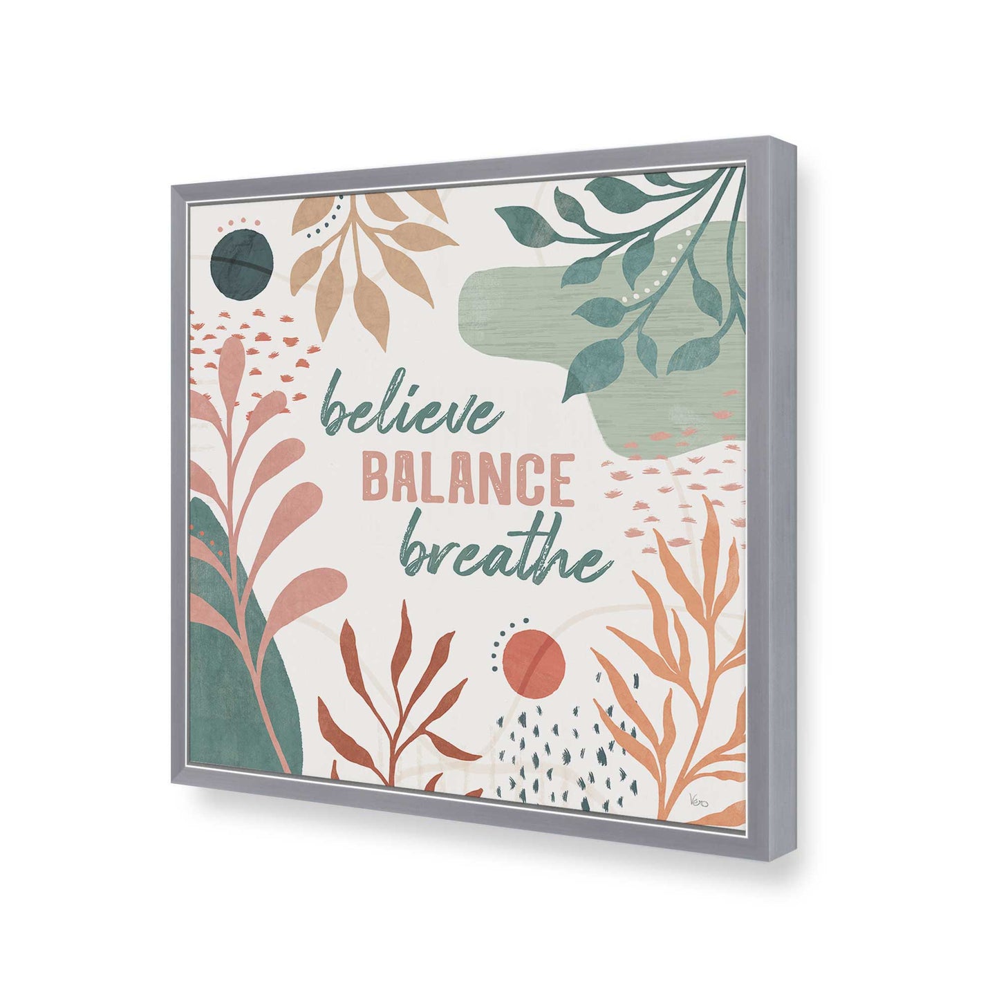 [Color:Polished Chrome], Picture of art in a Polished Chrome frame at an angle