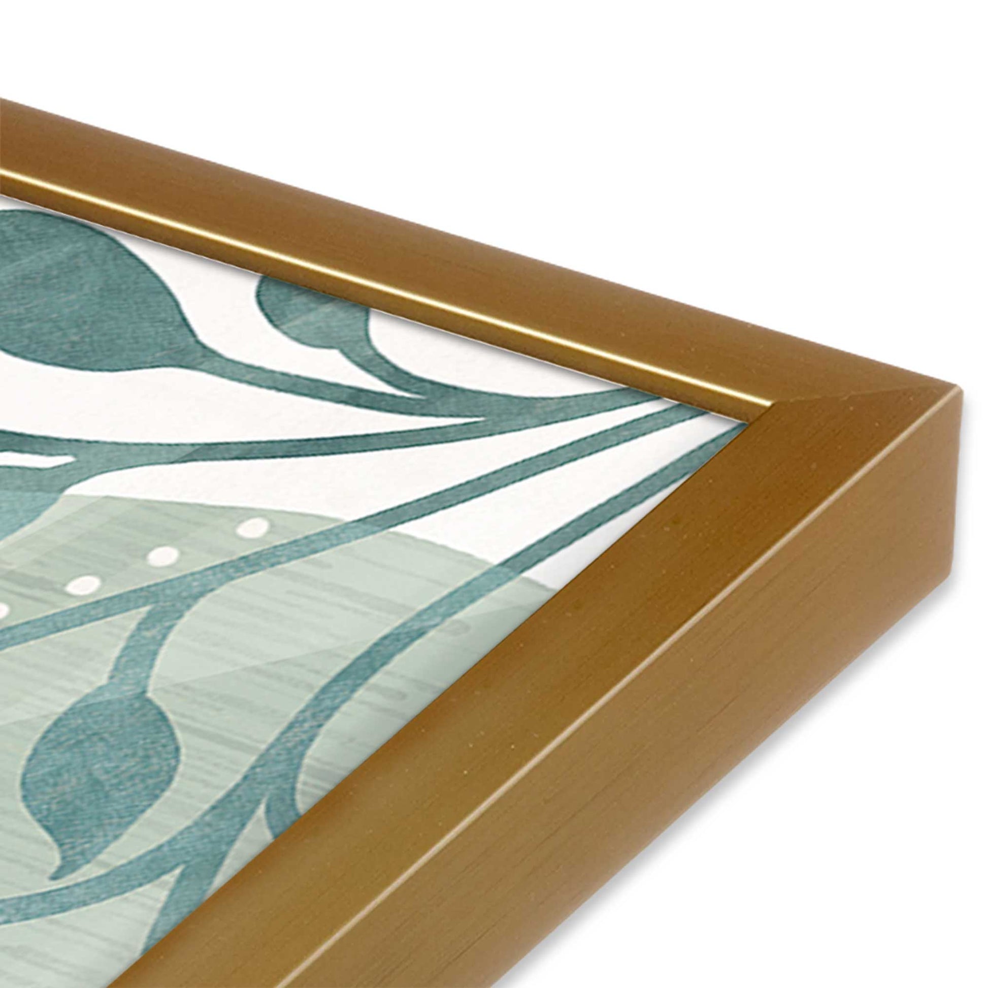 [Color:Polished Gold], Picture of art in a Polished Gold frame of the corner