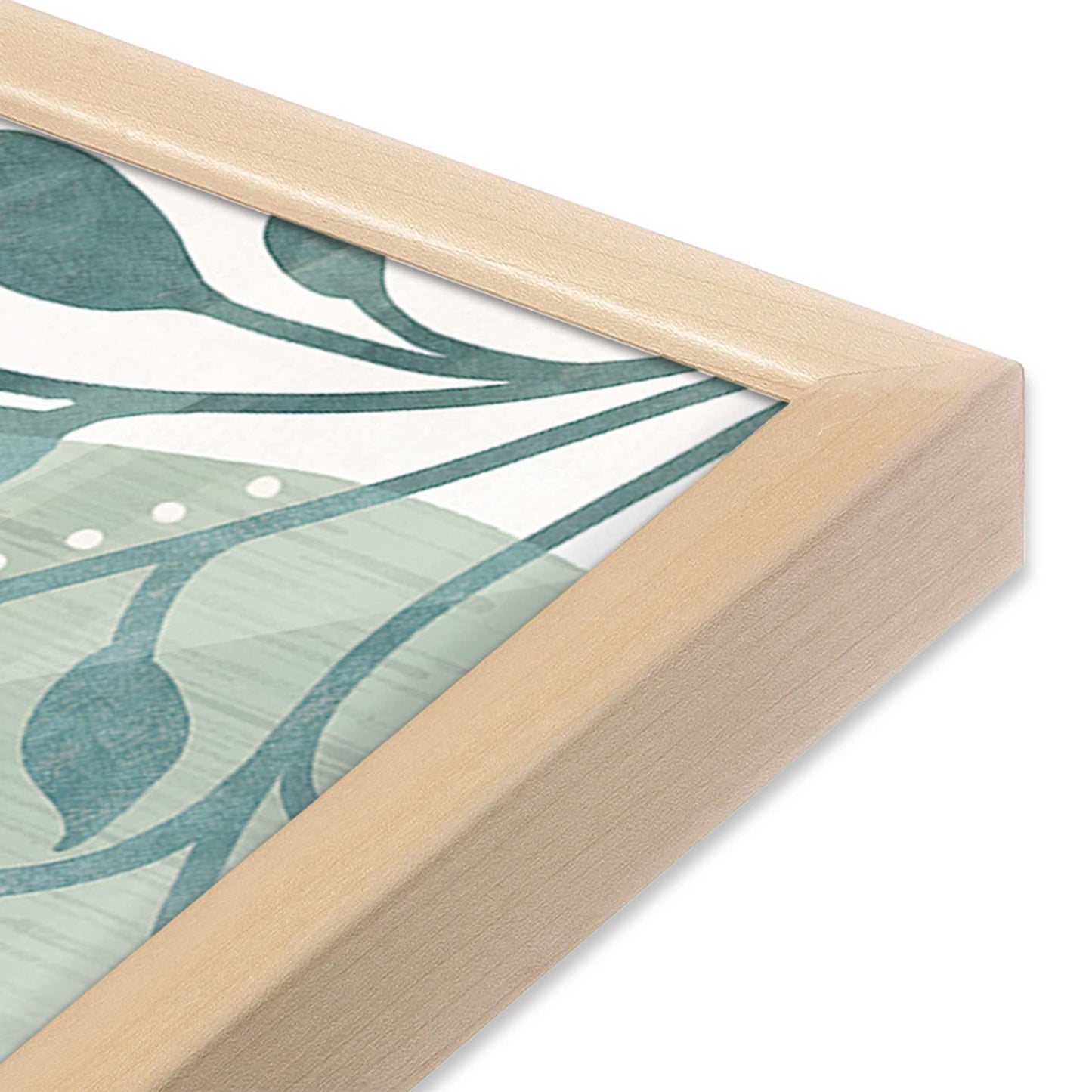 [Color:Raw Maple], Picture of art in a Raw Maple frame of the corner