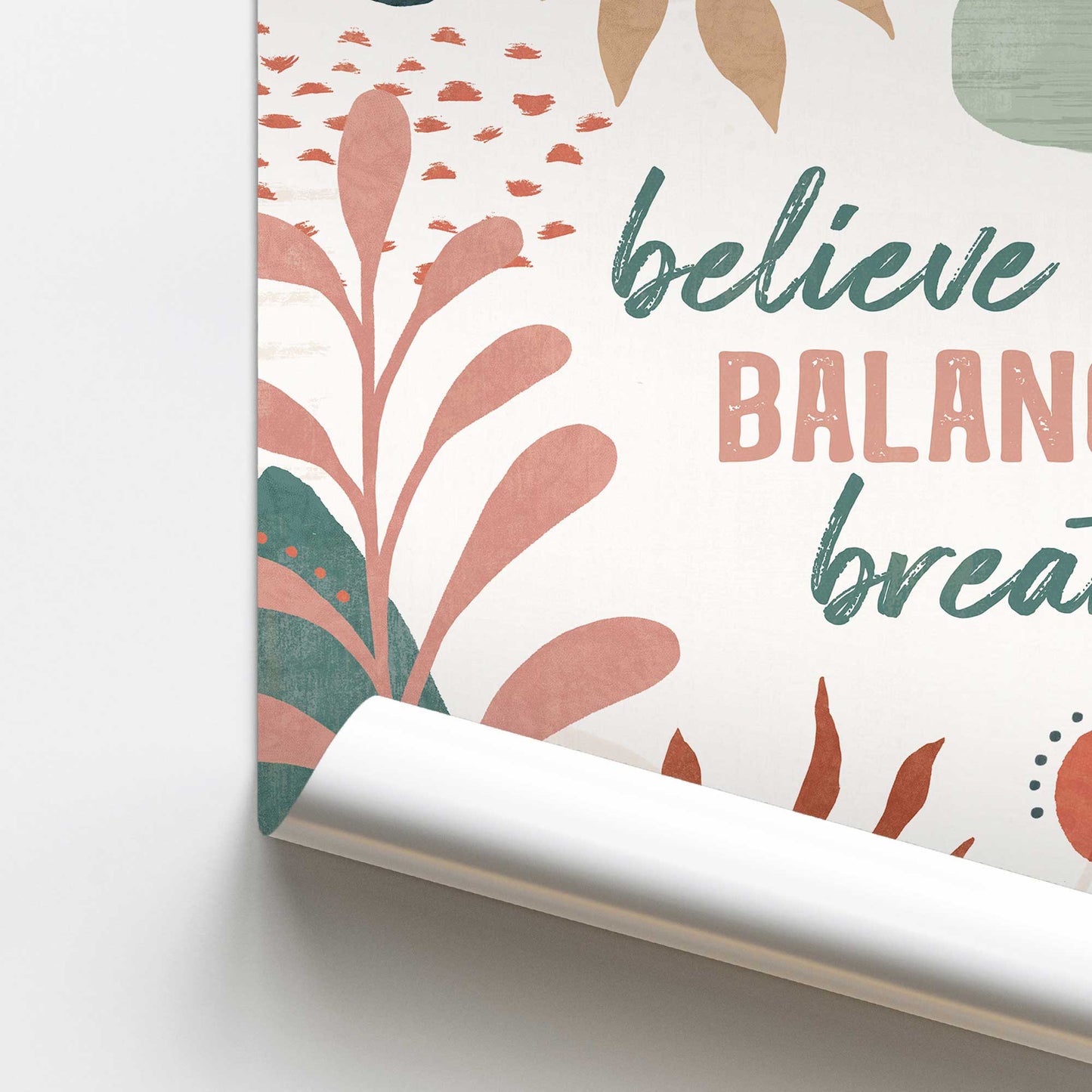 [color:Rolled Print], Picture of close up of art