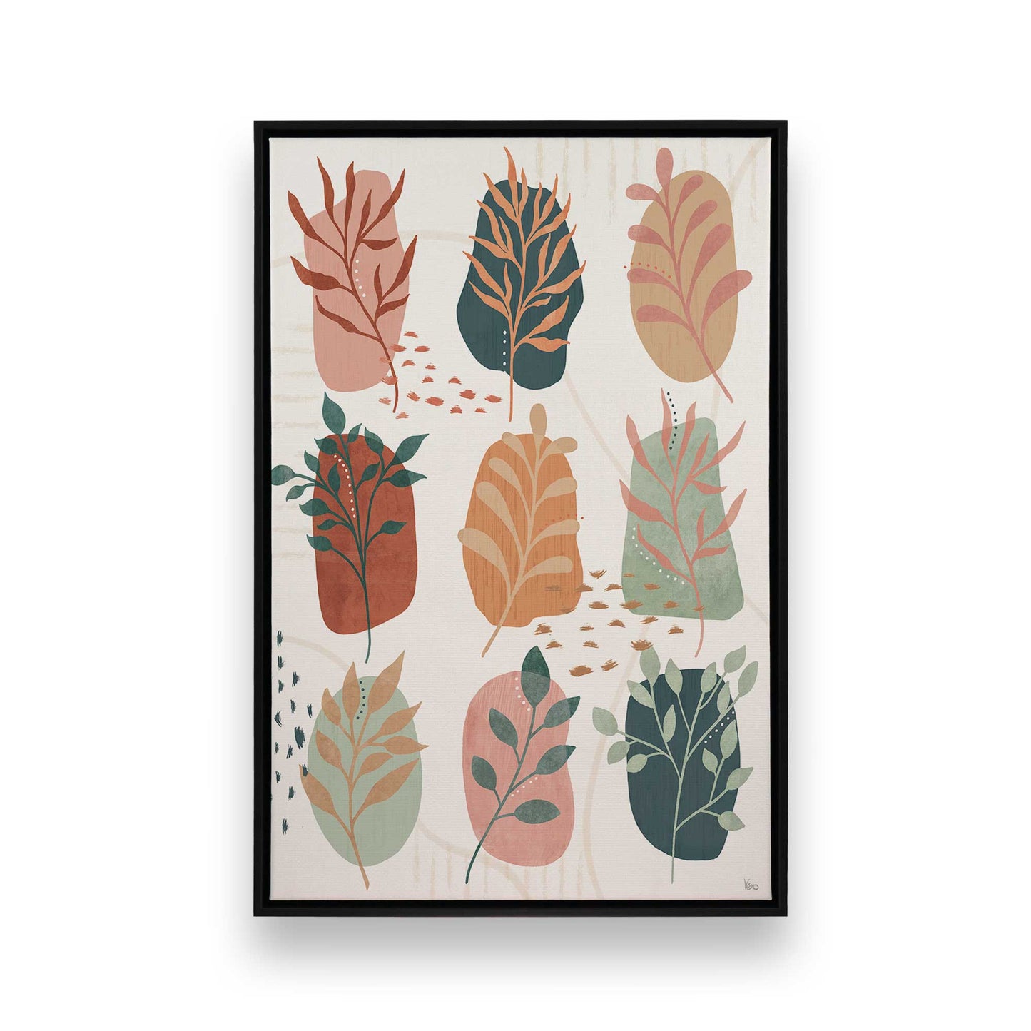[Color:Satin Black], Picture of art in a Satin Black frame