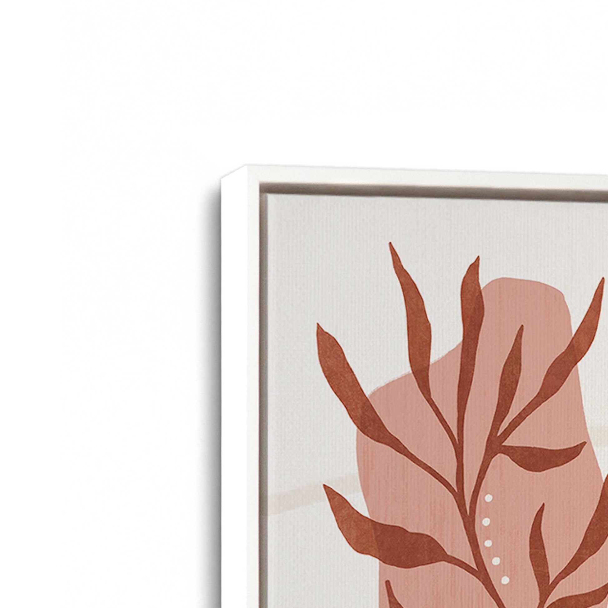 [Color:Opaque White], Picture of art in a White frame at an angle