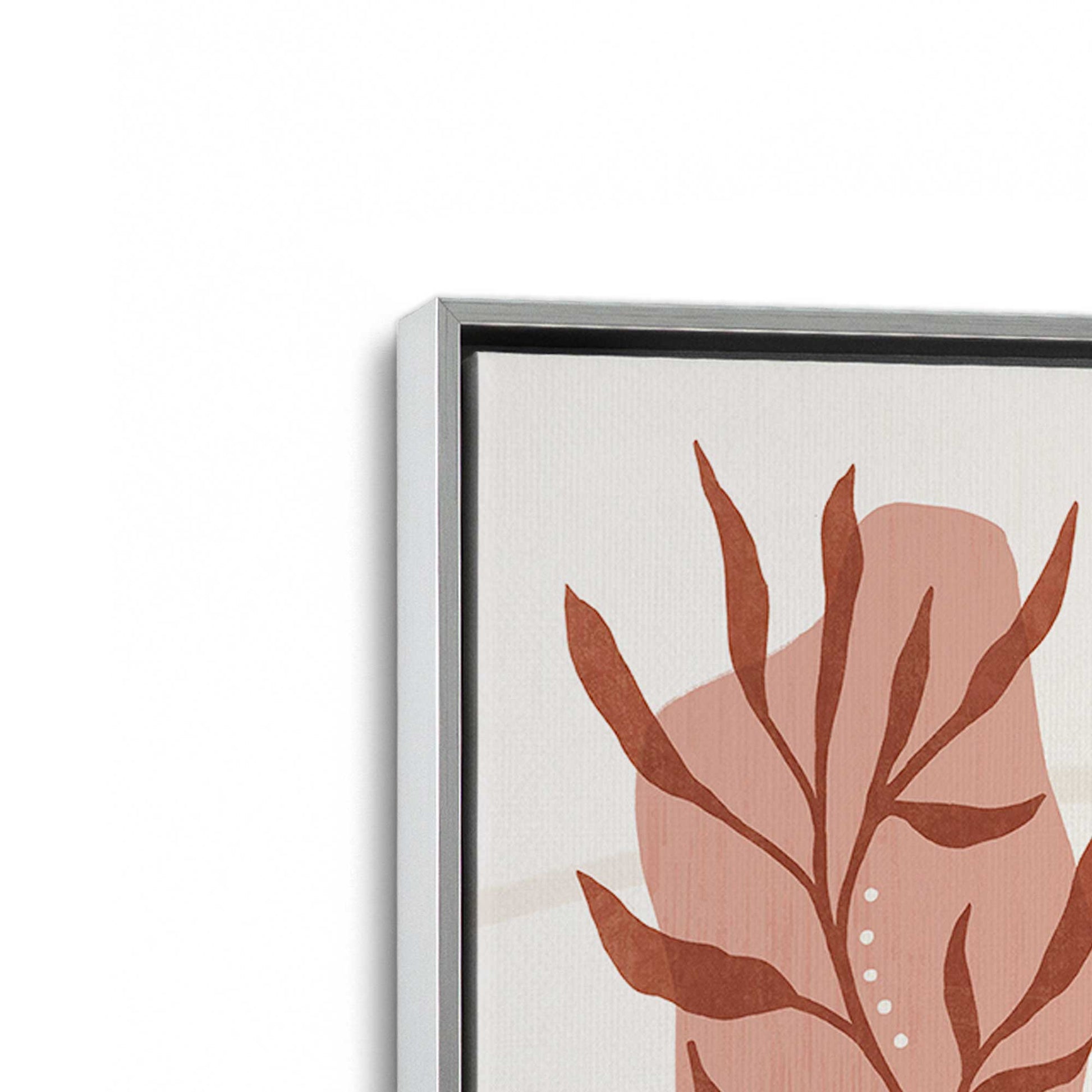 [Color:Polished Chrome], Picture of art in a Polished Chrome frame at an angle