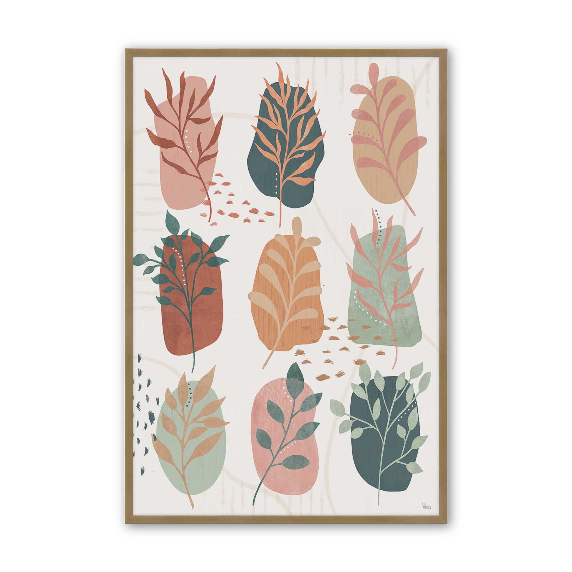 [Color:Brushed Gold], Picture of art in a Brushed Gold frame