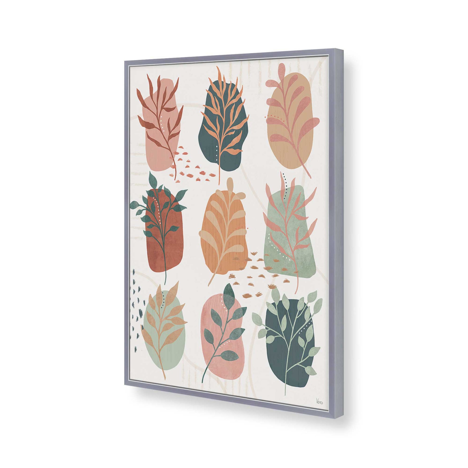 [Color:Polished Chrome], Picture of art in a Polished Chrome frame of the corner