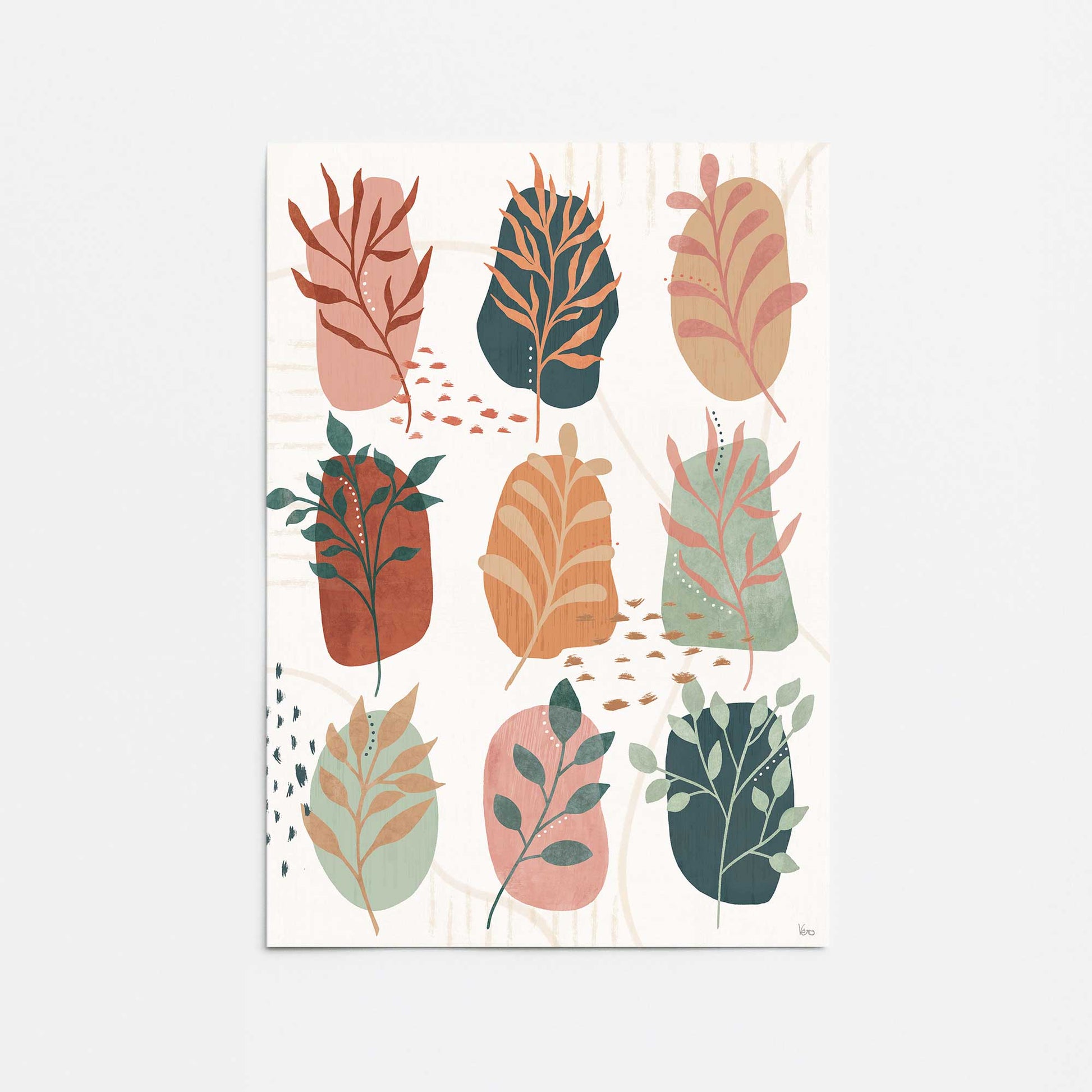 [color:Rolled Print], Picture of close up of art