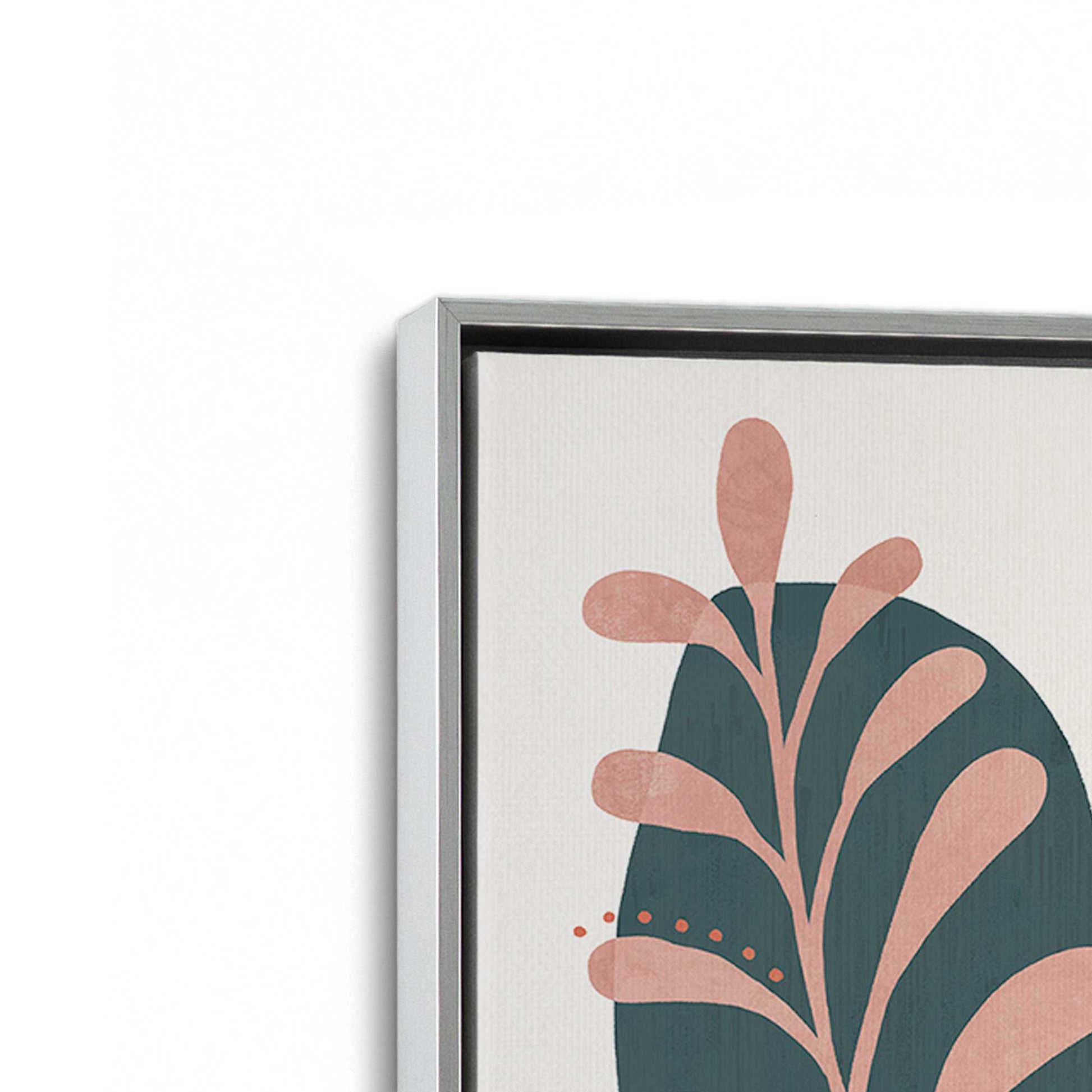 [Color:Polished Chrome], Picture of art in a Polished Chrome frame at an angle