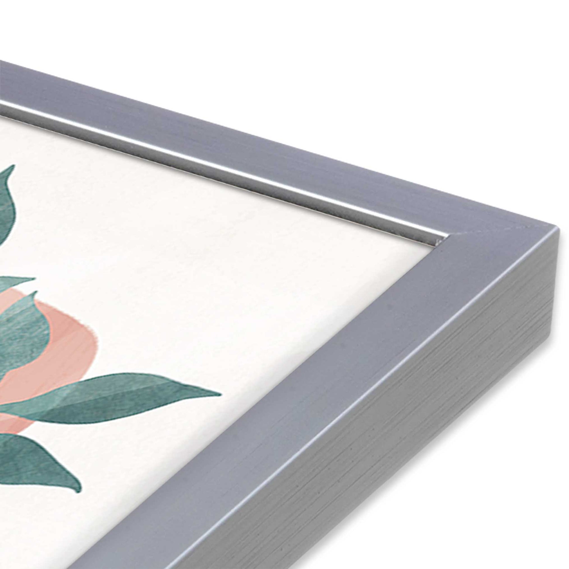 [Color:Polished Chrome], Picture of art in a Polished Chrome frame at an angle