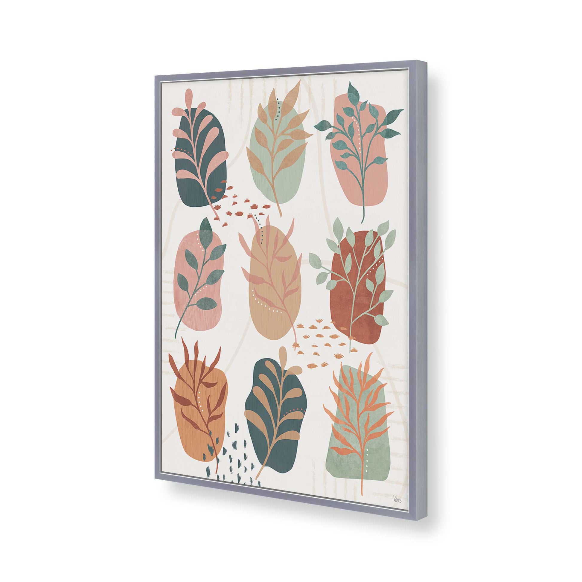 [Color:Polished Chrome], Picture of art in a Polished Chrome frame of the corner