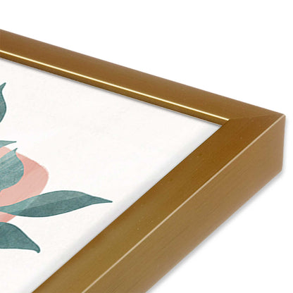 [Color:Polished Gold], Picture of art in a Polished Gold frame at an angle