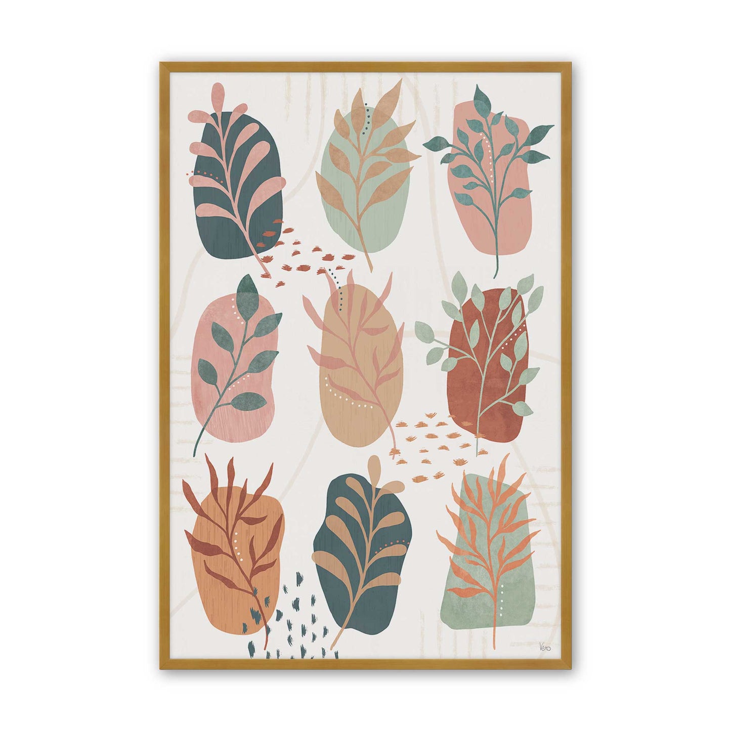 [Color:Polished Gold], Picture of art in a Polished Gold frame