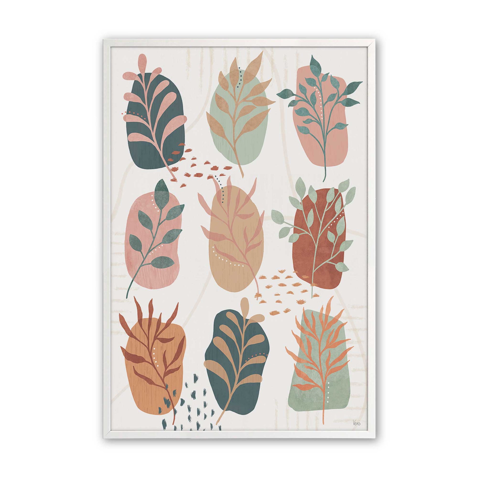 [Color:Opaque White], Picture of art in a Opaque White frame