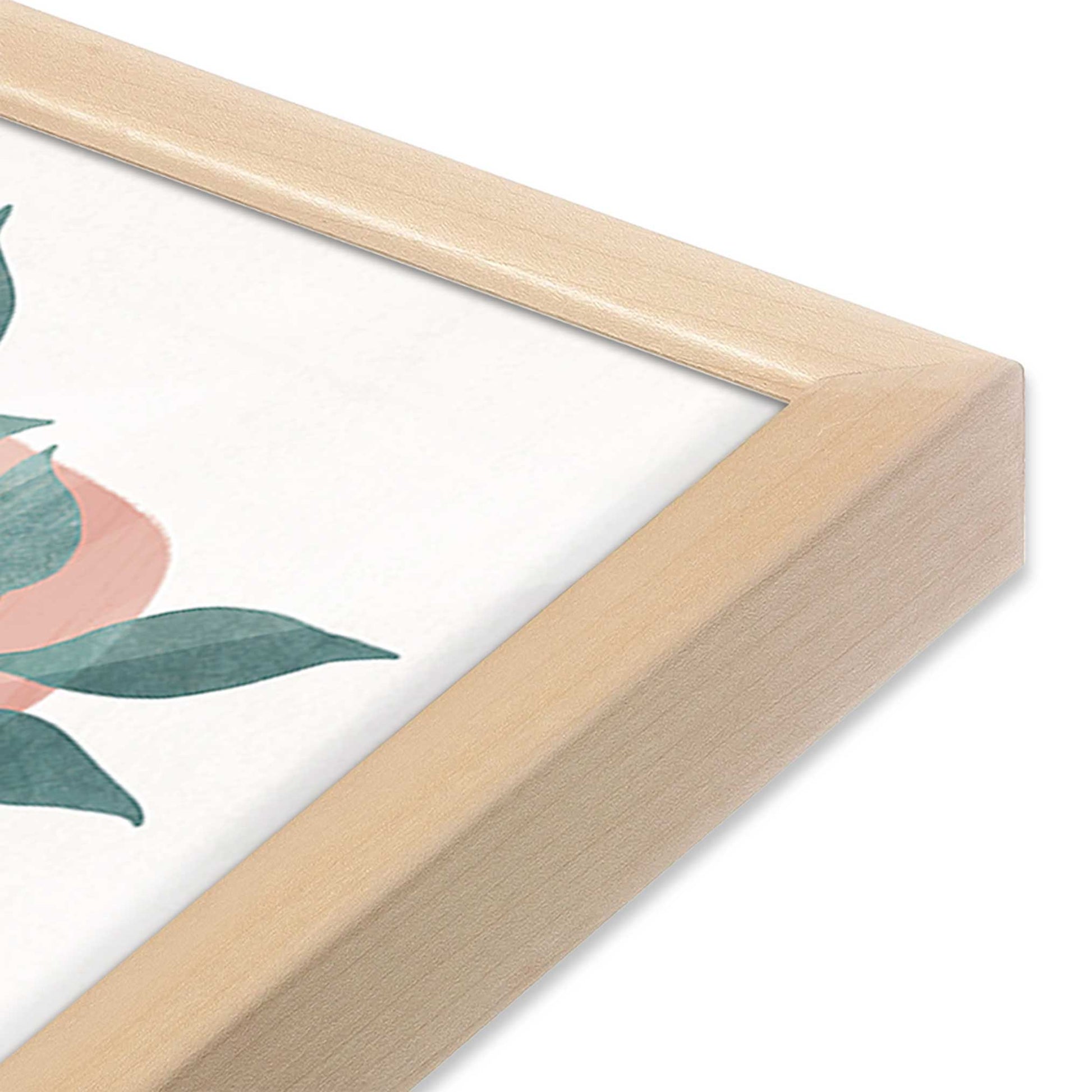 [Color:Raw Maple], Picture of art in a Raw Maple frame at an angle