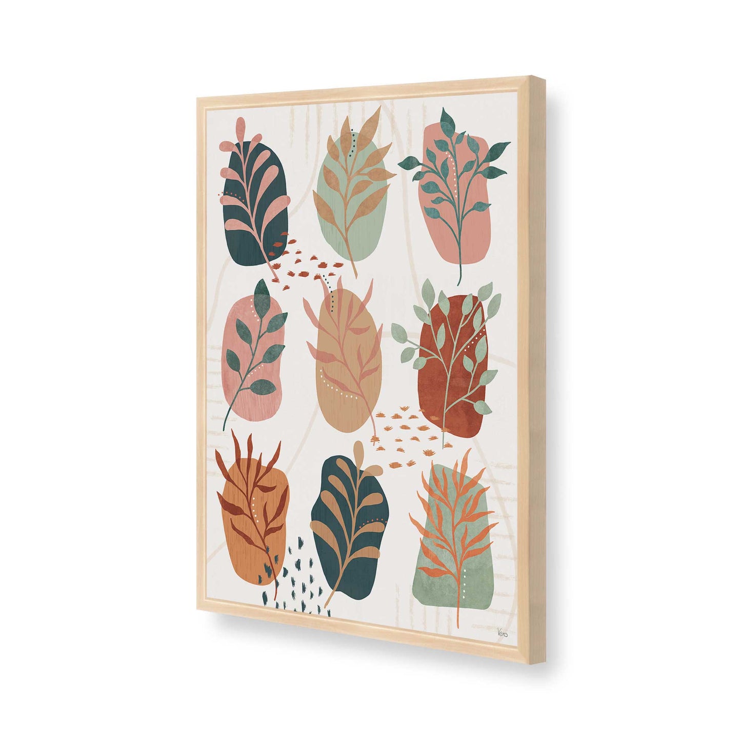 [Color:Raw Maple], Picture of art in a Raw Maple frame of the corner