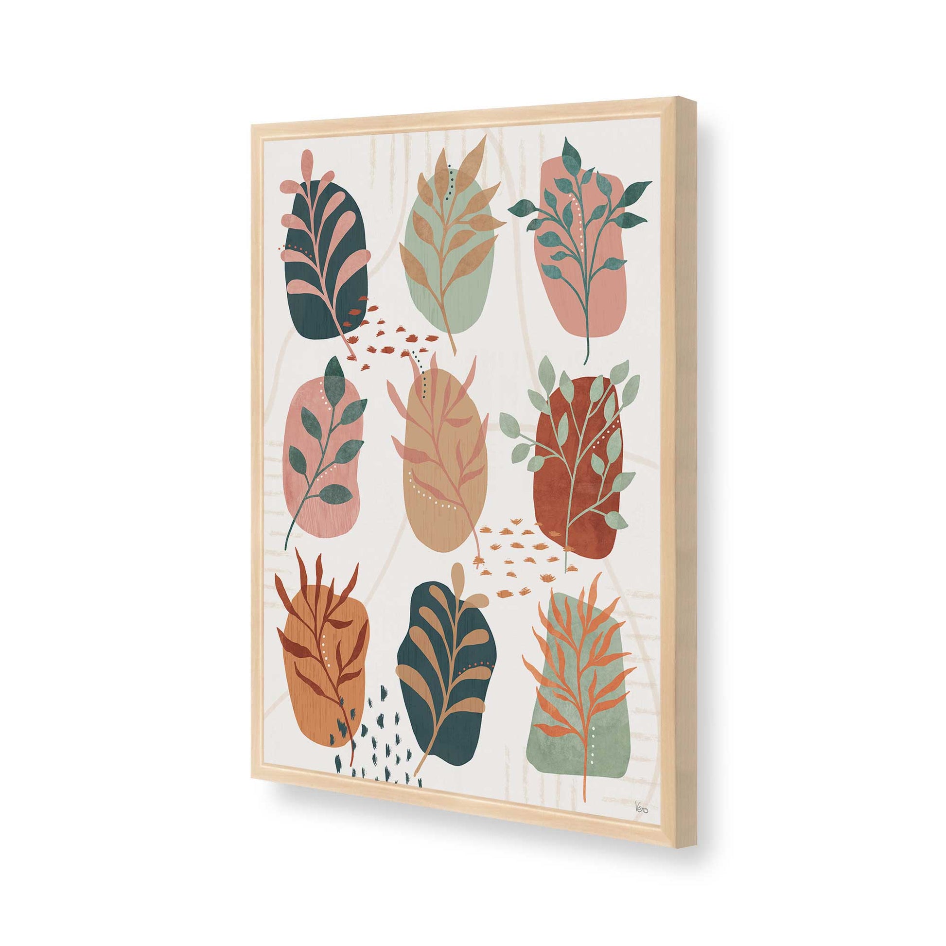 [Color:Raw Maple], Picture of art in a Raw Maple frame of the corner