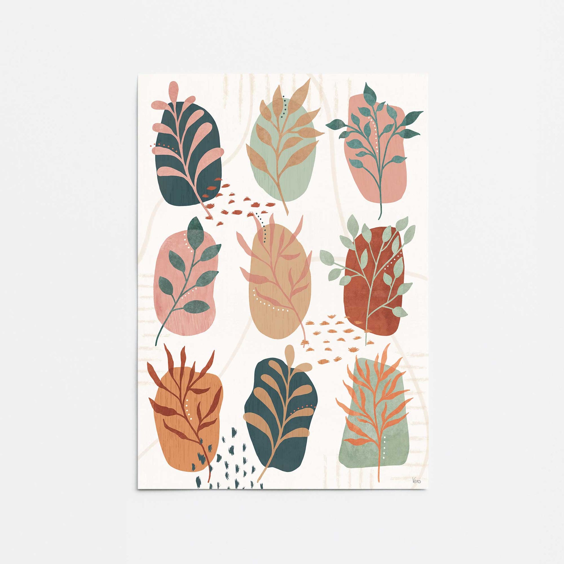 [color:Rolled Print], Picture of close up of art