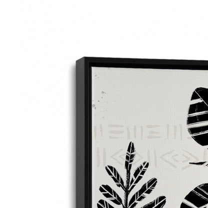 [Color:Satin Black], Picture of art in a Satin Black frame at an angle