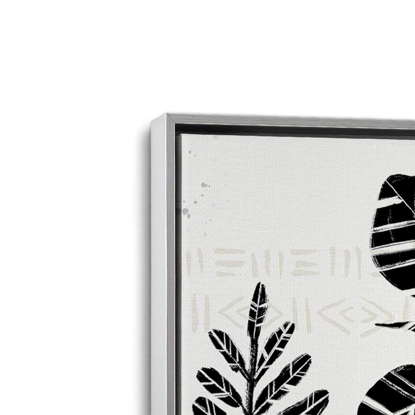 [Color:Polished Chrome], Picture of art in a Polished Chrome frame at an angle
