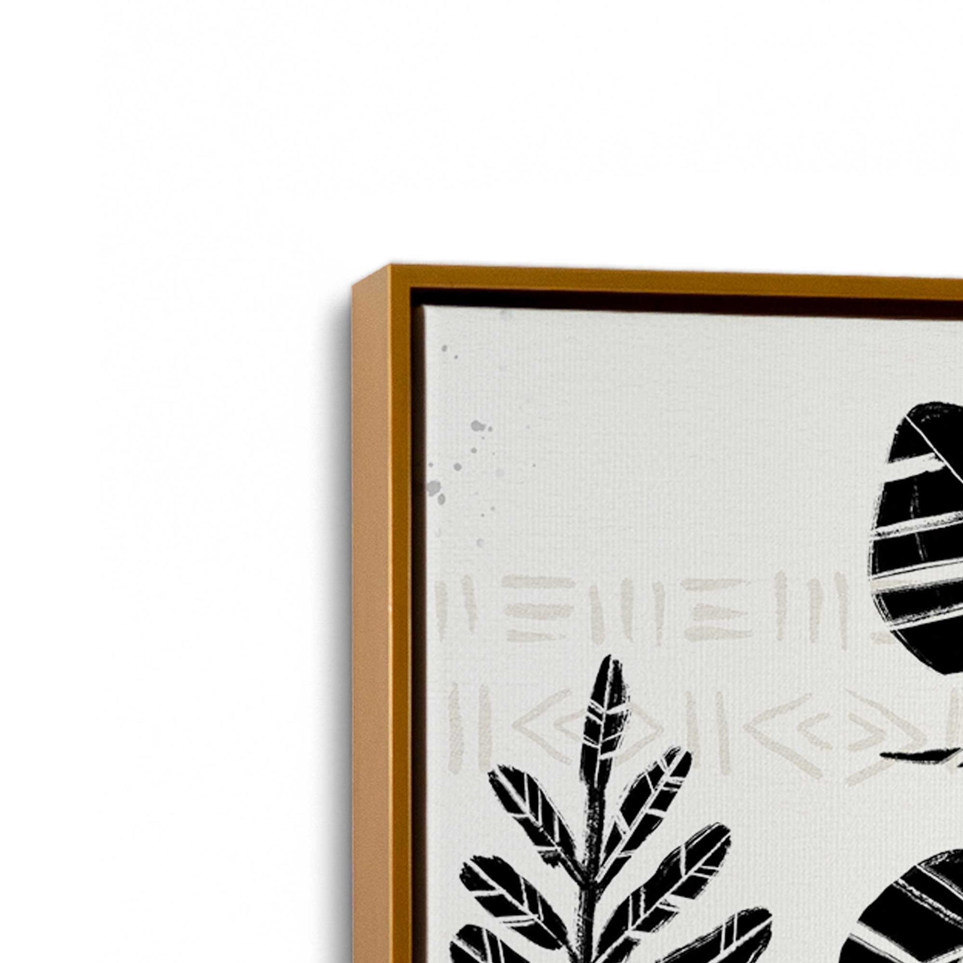 [Color:Polished Gold], Picture of art in a Polished Gold frame at an angle