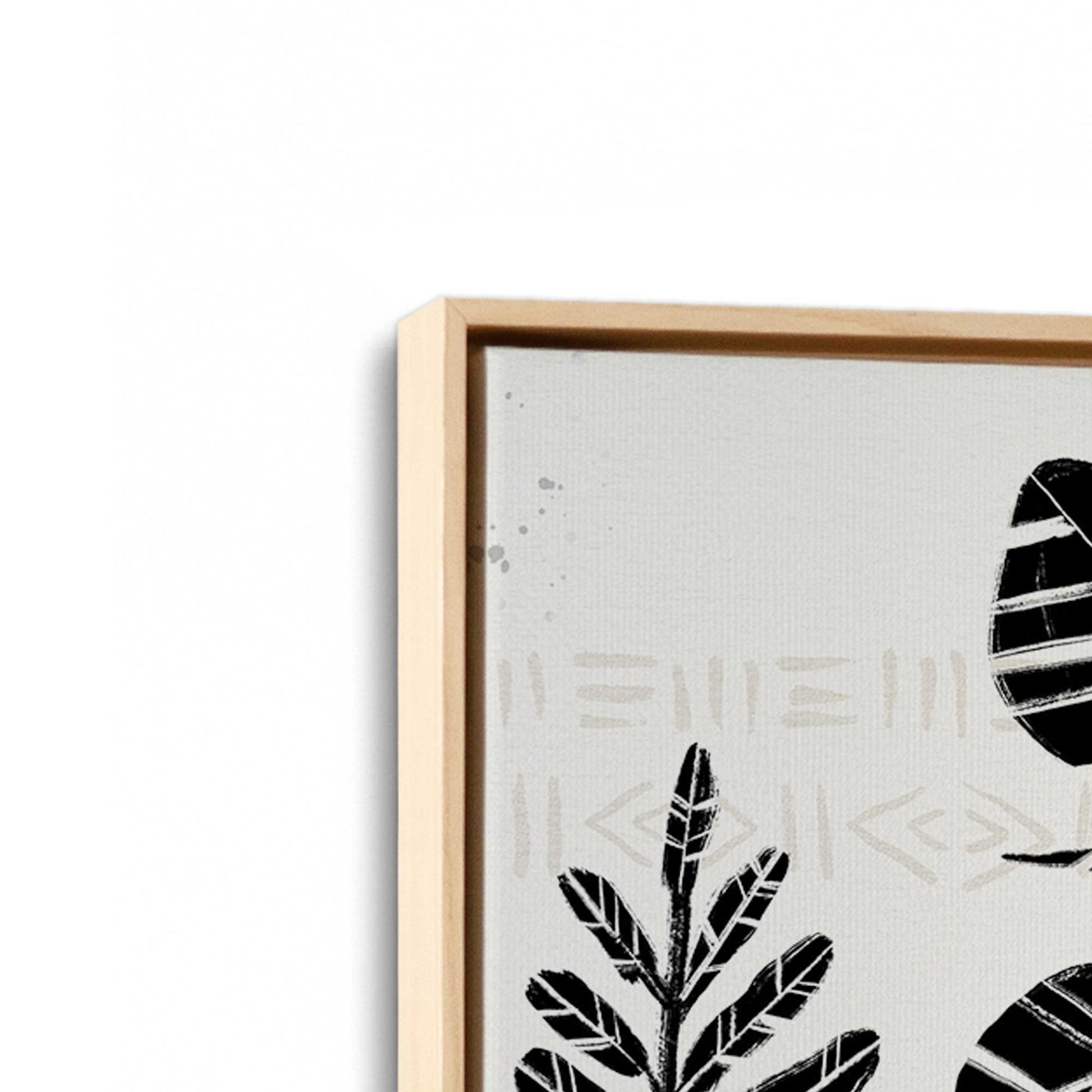 [Color:American Maple], Picture of art in a American Maple frame at an angle