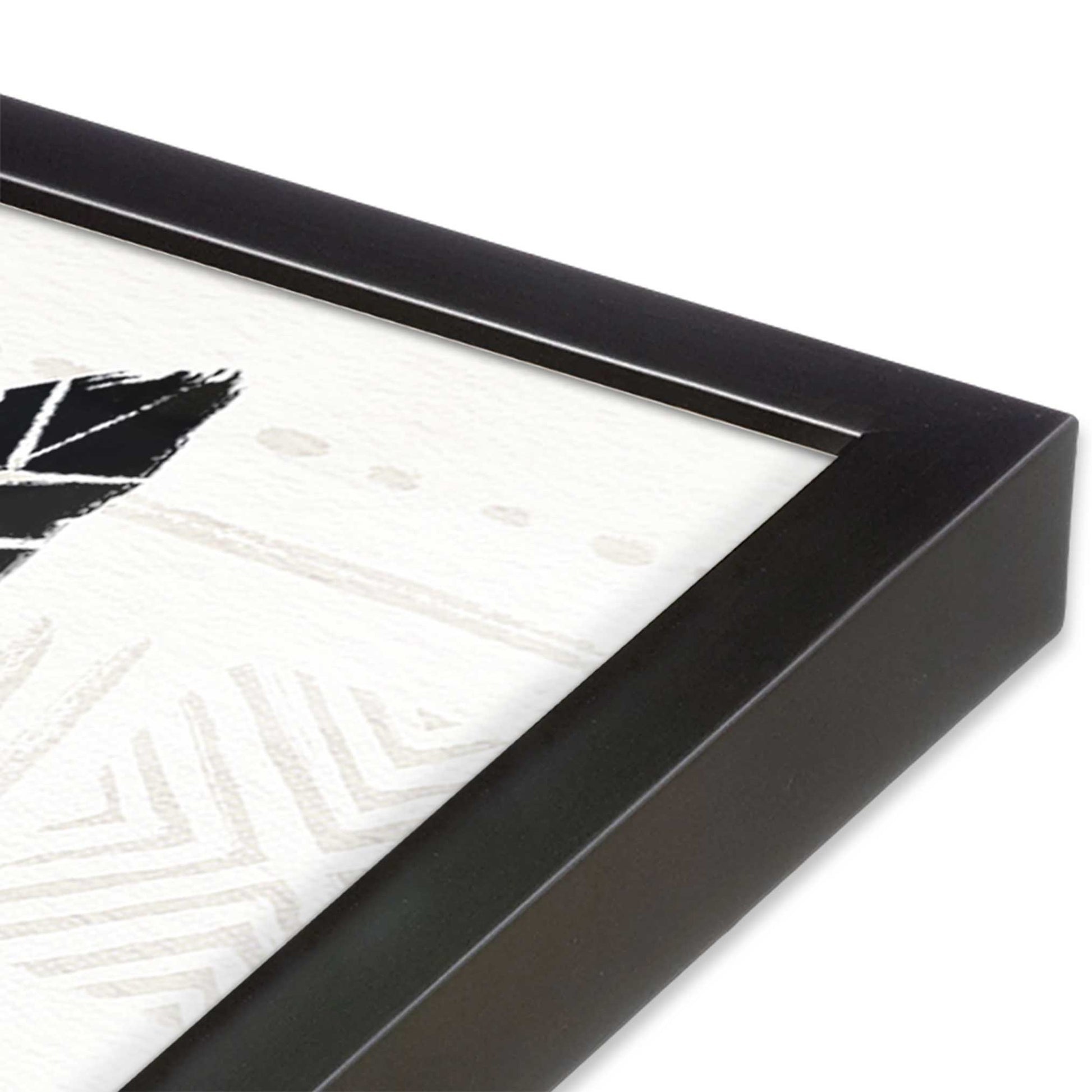 [Color:Weathered Zinc], Picture of art in a Weathered Zinc frame at an angle