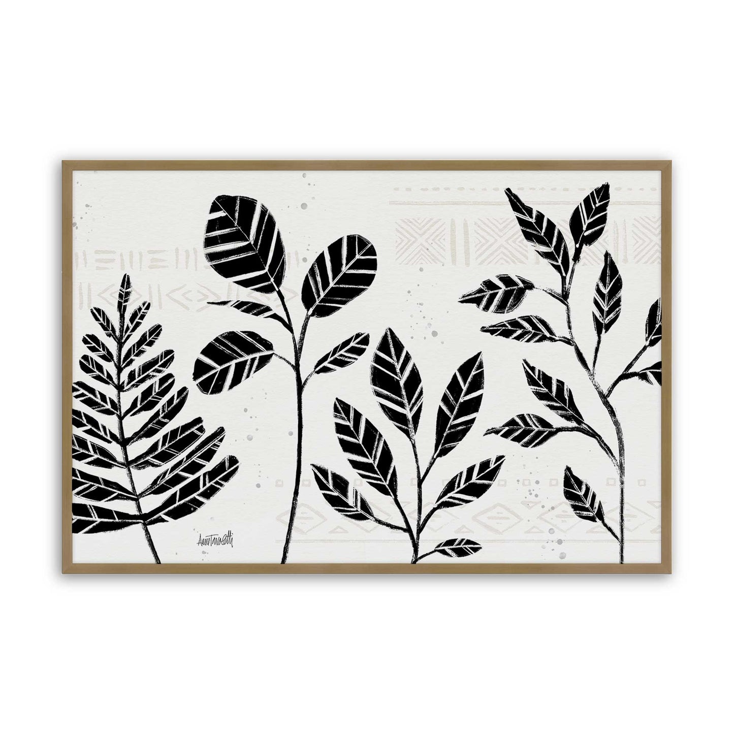 [Color:Brushed Gold], Picture of art in a Brushed Gold frame